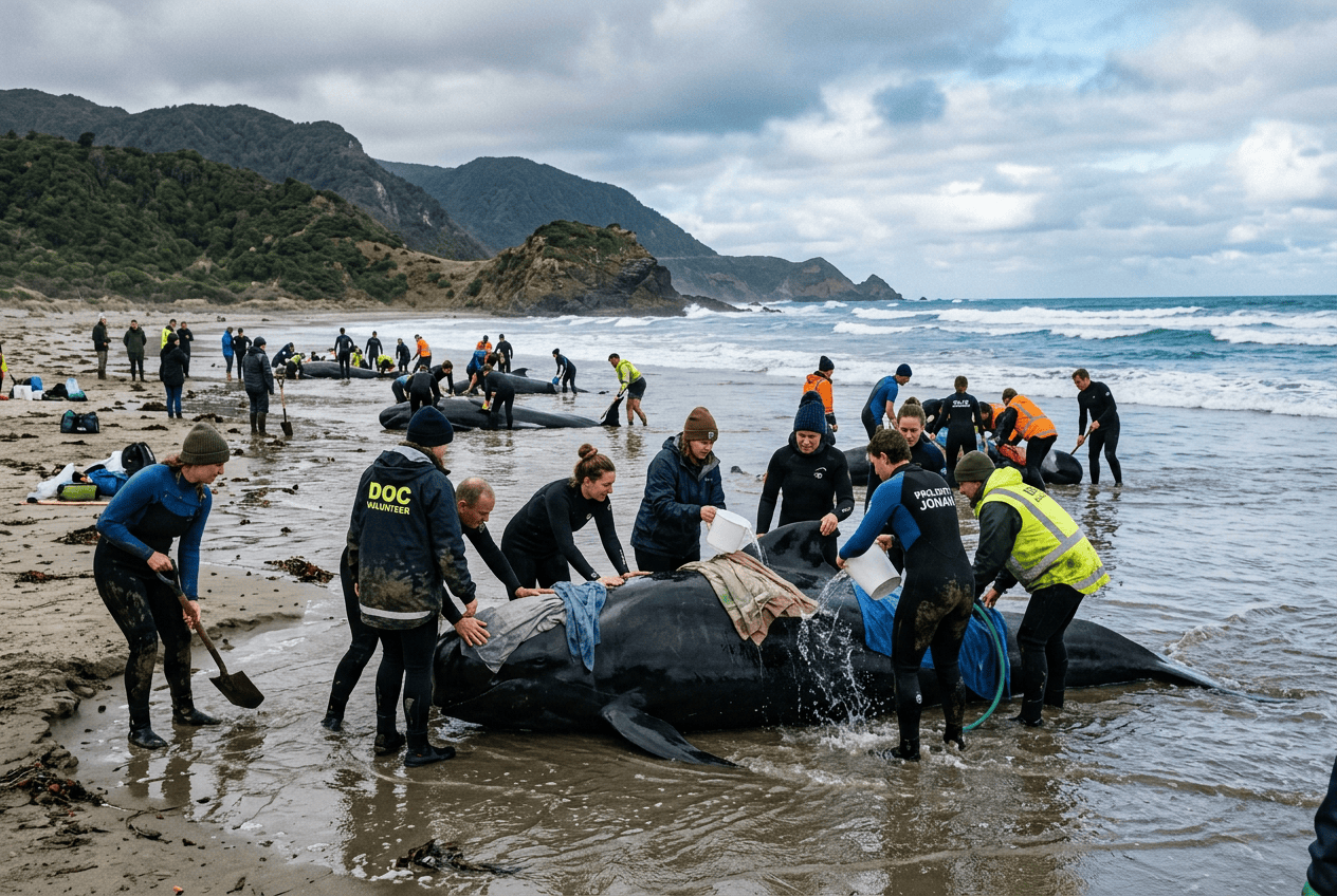 Startseite 5 Why Do Whales Strand on New Zealand's Beaches?