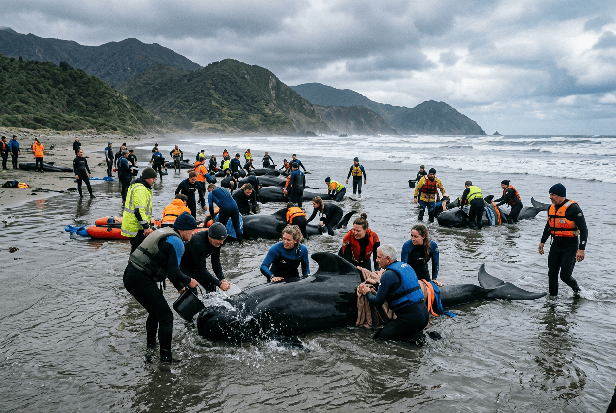 Startseite 6 Why Do Whales Strand on New Zealand's Beaches?